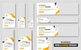banners criativos da web de design