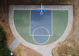 basketball half court d court