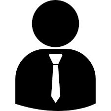 Geschäftsmann silhouette, die krawatte | Kostenlose Icon