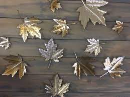 Metal Maple Wall Leafstainless