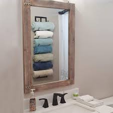 womio rustic bathroom mirrors for