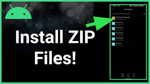 install zip files on android phone