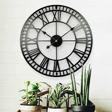 Weatherproof Garden Clock Retro Roman