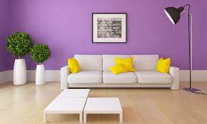 purple wall colour combinations for