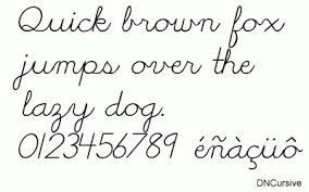 Block Letters And Cursive Handwriting Font For Dnealian