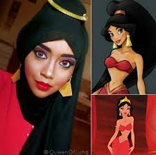 hijab to recreate disney characters