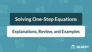 Solving One Step Equations