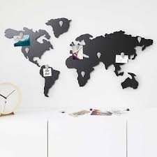 Mappit Magnetic World Map Wall Decor