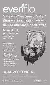Evenflo Safemax Infant Car Seat Manual