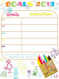 Printable 2013 Goals Chart And Bucket List Good To Know