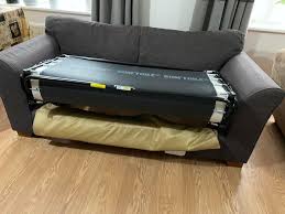 2 seater brown sofa bed from next ebay
