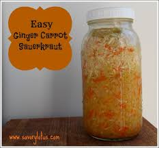 easy homemade ginger carrot sauer