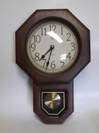 Vintage Elgin Schoolhouse Clock With
