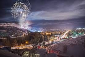 winter carnival fireworks display