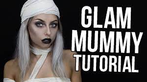 glam mummy halloween makeup tutorial