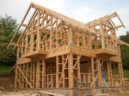 Construction Of A Wooden House E Namai