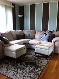 brown living room blue living room