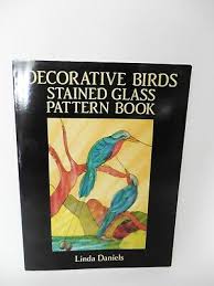 decorative birds stained glass pattern