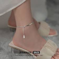 whole sterling silver s925 anklet 2mm