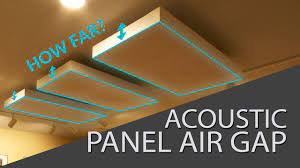 acoustic panel air gap should you