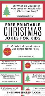 25 christmas jokes for kids with free