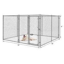 6ft h x 10ft w chain link kennel panel