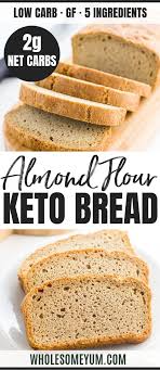 List of diabetes friendly breads. Easy Low Carb Bread Recipe Almond Flour Bread Wholesome Yum