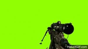 intervention sniper green screen on