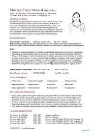 Medical Assistant Resume Samples Template Examples Cv Cover Resume