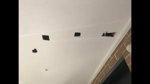 filling holes in a plasterboard ceiling