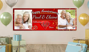 personalised giant large 40th ruby