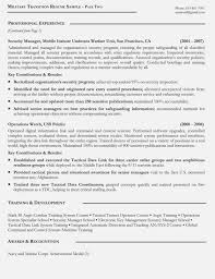 Military To Civilian Resume Builder Experience Example Best