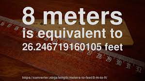 Square footage is calculated by multiplying width by length. 8 M To Ft How Long Is 8 Meters In Feet Convert