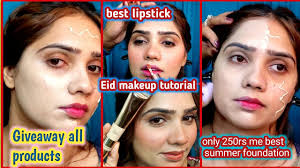 eid makeup look using only miss rose