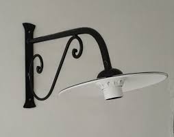 Outdoor Wrought Iron Wall Lamp