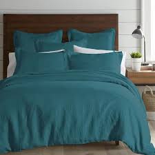Levtex Home Washed Linen Teal Blue Full