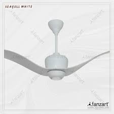 seagull white 52 modern fan with 2 x