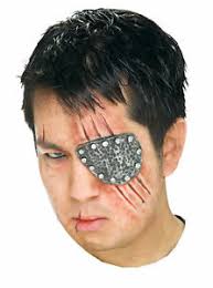 latex metal eye patch prosthetic makeup