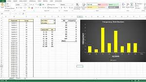 how to create frequency table in excel