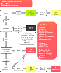 Chemical Incident Triage Flowchart Hot Zone Before