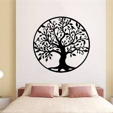 Bedroom Tree Silhouette Wall Decals Art