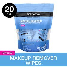 neutrogena cleansing towelettes makeup remover singles 20 towelettes