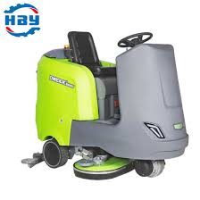 lithium battery ride on floor scrubber
