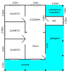 Planta de casa de 52m² . Modelo Convencional 3 Quartos Casas Pre Fabricadas Em Curitiba Casa Madepinus