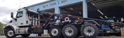 beam truck hook lift roll off