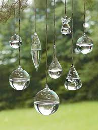 1pc Clear Glass Hanging Fl Vase