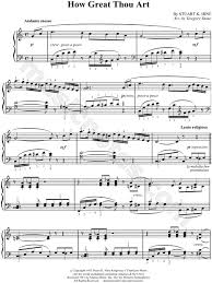 Free printable sheet music score for easy piano at capotasto music! Swedish Folk Song How Great Thou Art Sheet Music Piano Solo In C Major Download Print Sku Mn0057406