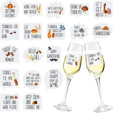 36 Pieces Wine Glass Static Cling