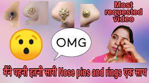 Nose pinNose ring पहनने और उतारने का सही ✓ तरीका Elegant & stylish Nose  pins & Nose rings. - YouTube