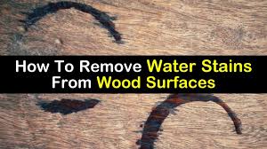 remove water stains from wood